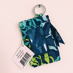 Vera Bradley Iconic ZIP ID Case in Katalina Blues